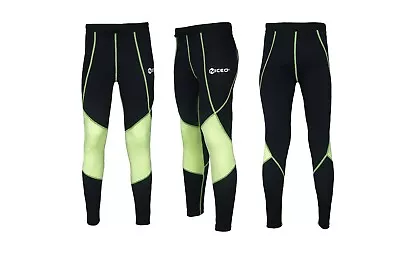 Sports Wear  Men's Black Compression Running Long Tights Sports Bottoms Pants • £19.99