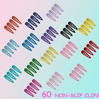 Hair Barrettes Non-Slip Hair Clips 2 Inch Metal Hairpins Accessories For Kids A • $4.44