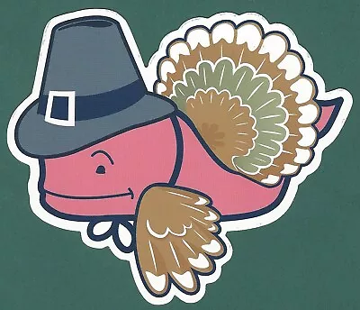 New Authentic Vineyard Vines Thanksgiving Turkey Holiday Whale Sticker Decal   • $1.99