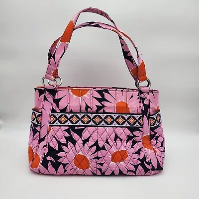 Vera Bradley Retired Love Me Stephanie Bag 9 Pocket Tote Purse M-L Roomy  • $39.95