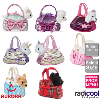 £9.99 • Buy Aurora Fancy Pals PLUSH Cuddly Soft Toy Teddy Gift Dog In Bag New Baby Brand New