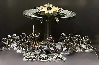 Warhammer 40K Necron Army Professionally Fully Painted On Urban Ruins Bases LotA • £427.47