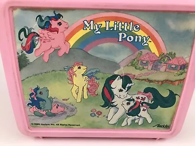 My Little Pony Aladdin Vintage Lunchbox Hasbro 1986 Plastic No Thermos. • $17.50