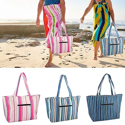 Cooler Bag Insulated Thermal Summer Beach Bag Picnic Easy Carry Handles • £6.69