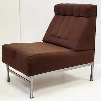 Lounge Chair Armchair Vintage 1960 Wool & Steel 60S 1960S Years 60 • $1694.39