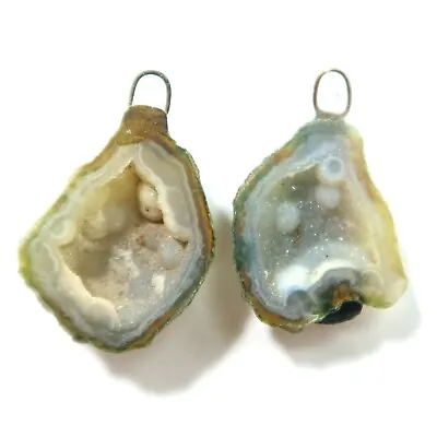 Distressed Tabasco - Tiny Mexican Geode Polished Halves With Ring  TABD69 • $18.60
