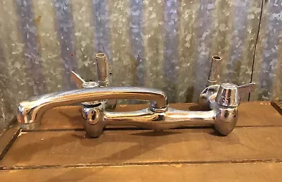 Antique Kitchen Farmhouse Sink Faucet Original Chrome Architectural Salvage • $169.99