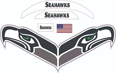 Seattle Seahawks Mini Football Helmet Decals • $20