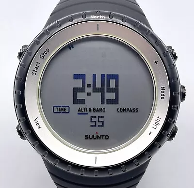 Suunto Core Regular Black & Silver Sports Watch Altimeter Barometer Compass • $110