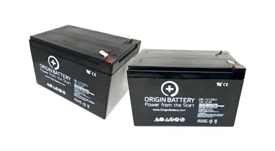 Merits EZ-GO (P321/P3211) Power Chair Battery Replacement Kit - 2 Pack 12V 12AH • $63.95