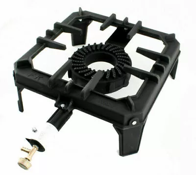 £60 • Buy Single Gas Boiling Ring Cast Iron Large Burner For LPG Stove Camping 8kW GB-29