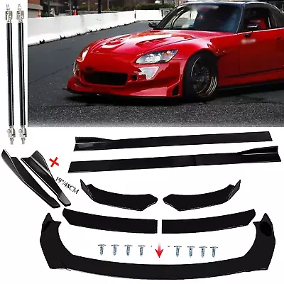 Front Bumper Rear Lip Splitter Spoiler Diffuser For Honda S2000 2000-2019 K • $79.99