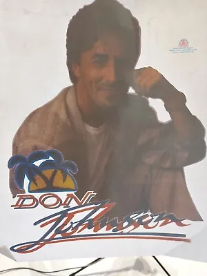 Don Johnson  Vintage T-shirt Transfer Genuine Original Rare 1980s 90s Miami Vice • £22.95