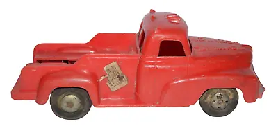 Vintage Tow Truck Red Plastic MAR Toys Made In USA • $19.99