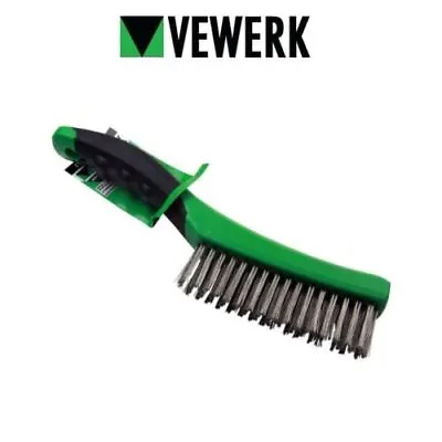 £5.25 • Buy VEWERK Soft Grip Stainless Steel Wire Brush 260mm X 1 7011