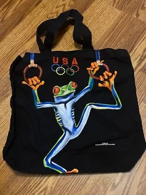 RARE Vintage 1996 Licensed Atlanta Olympics Tote Bag Frog On Rings Gymnastics • $9