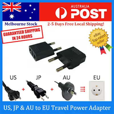 $5.99 • Buy US / AU To EU AC Power Plug Adaptor Travel Converter
