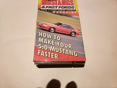 MUSTANG FOXBODY OLD SCHOOL VCR PERFORMANCE TAPE Saleen Gt Roush Steeda Cobra • $49