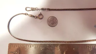 Vintage Brass 20 Inch Pocket Watch Chain Box Link  Style A  • $5.75