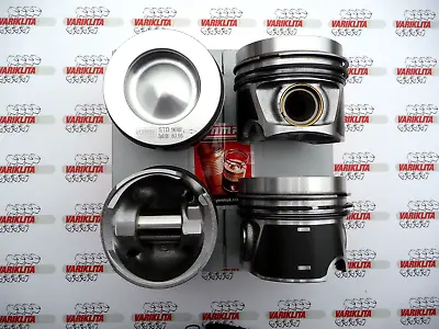 4x PISTON WITH RINGS VW AUDI SEAT ŠKODA 2.0TDI 16V 03L107065AB 03L107065S STD • $342.34