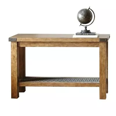 Pemberly Row Transitional Console Table In Distressed Antique Oak • $286.59