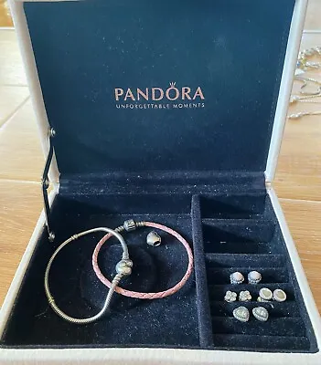 $199 • Buy Pandora Bundle Inc. 4x Earrings, 2x Bracelet, Charm And Pandora Jewellery Box
