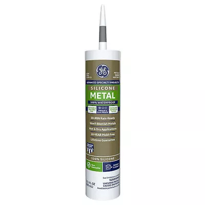 Ge 2816710 Silicone Sealant Metal Silicone 2 10 Oz Cartridge Gray • $9.99