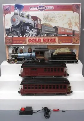 Bachmann 90022 G Scale Gold Rush 4-6-0 Steam Locomotive Train Set/Box • $118.42