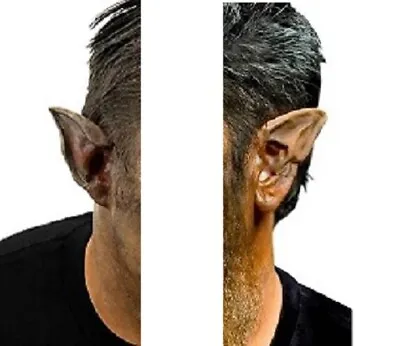 Wolf Werewolf Latex Ears Prosthetic Ear Tips Halloween Appliance Beast FX Makeup • £21.99