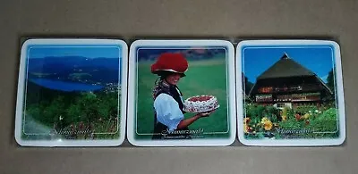 Coaster Set German Country Scenes Mountain Picture Drink Plaques Of 6 NOS • $8.43