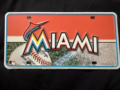 Miami Marlins MLB Vanity License Plate  12x6 Stamped Metal Fits Any Car Or Truck • $9.95