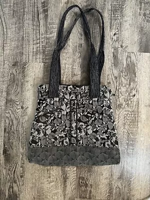 MARUCA Handmade Boulder Co Flower Tapestry Shoulder Bag Medium Tote Purse BOHO • $34