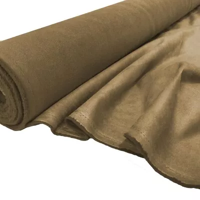 Faux Suede Fabric Soft Fire Retardant Craft Hobby Material Suedette Non-Stretch • £10.49