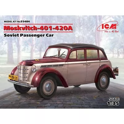 ICM ICM 35484 ICM 35484 Moskvitch-401-420A Soviet Passenger Car 1/35 • $15.47