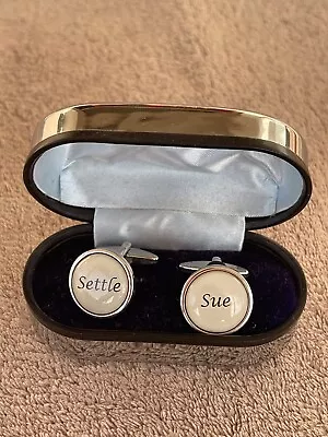 £7 • Buy Ladies Women Cufflinks Settle Sue