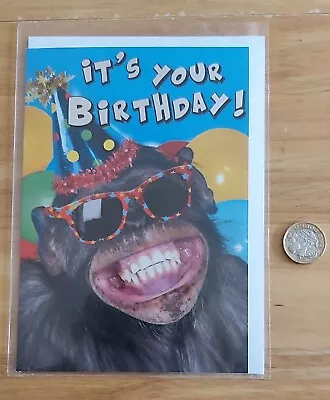 Birthday Card (Cheeky Monkey) • £1