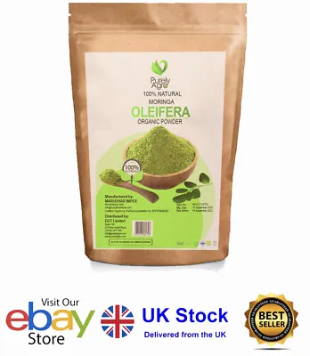 £4 • Buy 100% Raw Organic Moringa Oleifera Powder  The Miracle Tree Organic Pure Non-gmo
