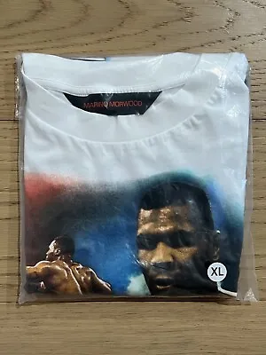 Marino Morwood Mike Tyson T Shirt - White Size XL -NEW IN BAG Vintage Rap Style • $110