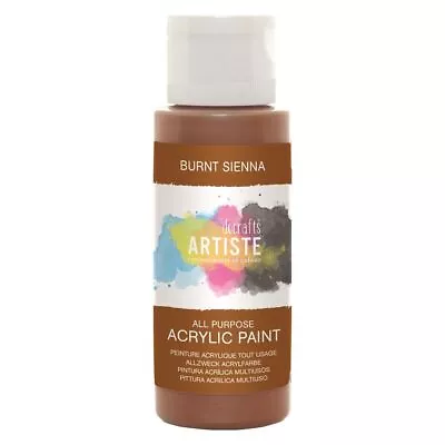 Docraft Artiste Craft Acrylic Paint Bottles 88 Colours.  Matt Metallic Or Pearl • £4.15