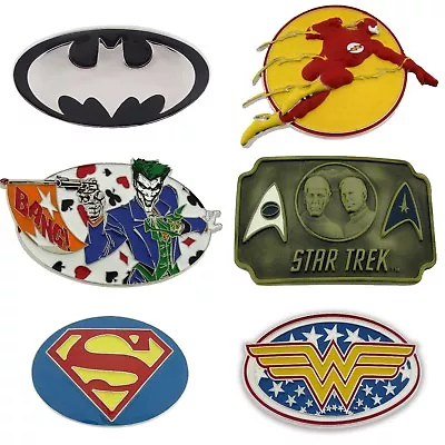 Batman Flash Joker Star Trek Superman Wonder Woman Comics Original Belt Buckles • $12.53