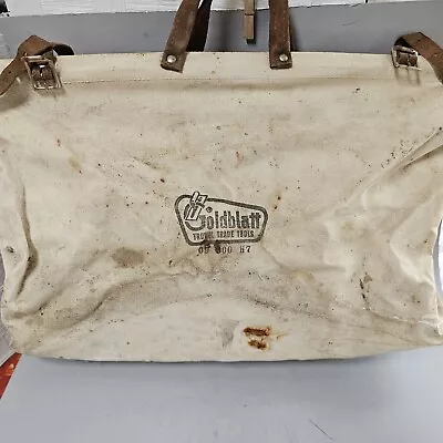 Vintage Goldblatt Tool Bag Trowel Trade Tools Logo • $159