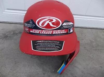 Nwt Rawlings Mach Adjust Right Handed Batting Helmet Senior.6 7/8 - 7 5/8. • $32.99
