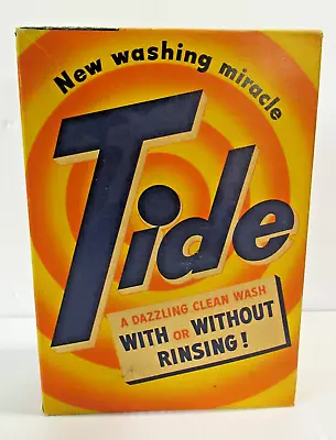 Vintage NOS Tide Laundry Detergent Box Regular Size - Unopened Sealed • $45