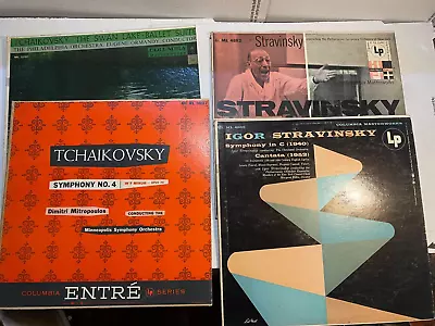 Lot Of 4 Vintage Classical LPs Tchaikovsky And Stravinski - Vinyl - Used • $5