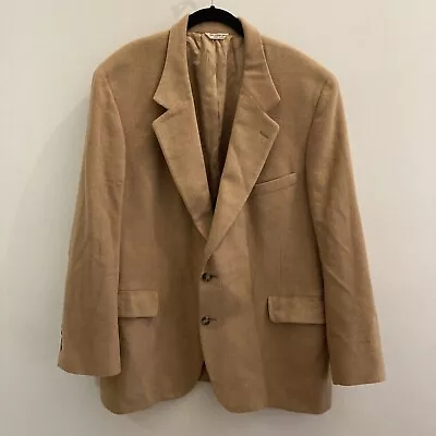 $17 • Buy Vintage Union Made Barrister 100% Camel Hair Coat Blazer Classic Sz 50