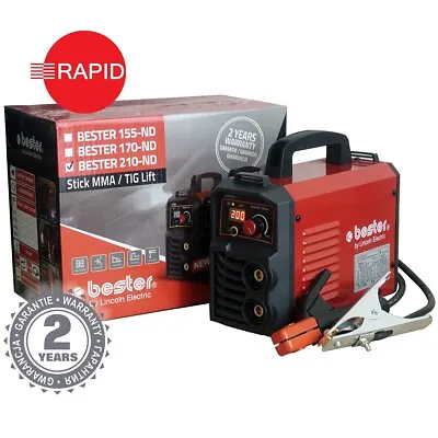 Arc Welder Lincoln Bester 210-ND Inverter Package With 2 Year Warranty - 230v • £221