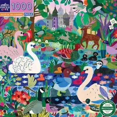 EeBoo: Ducks In The Clearing - Square Puzzle (1000pc Jigsaw) Board Game • $39.99