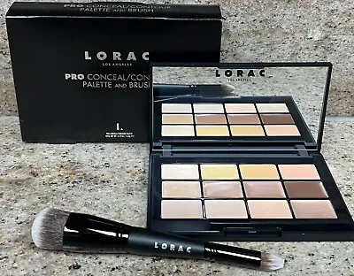 Lorac PRO CONCEAL & CONTOUR Face Makeup Palette With Brush • $32.95