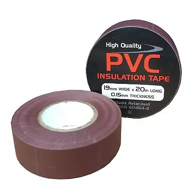 Electrical PVC Insulation Tape 19mm X 20 Metres Flame Retardant Insulating • £3.89