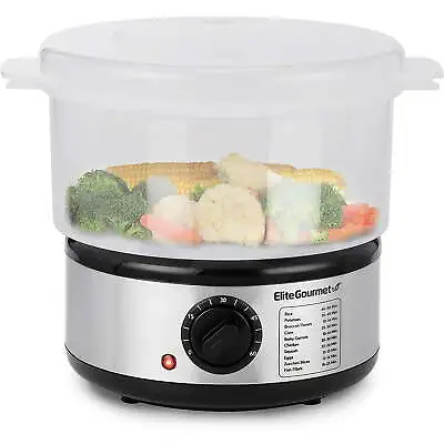 2 Quart Electric Food Steamer Cooker Vegetable Steaming Pot Stackable Baskets • $19.99